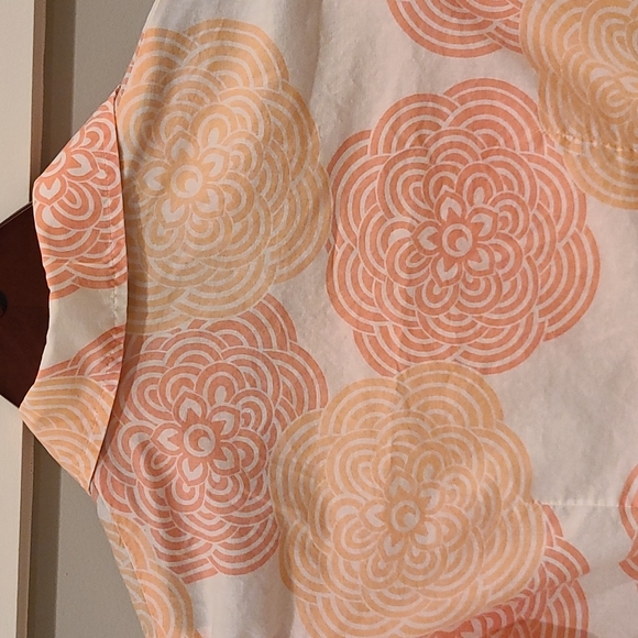 Express Design Studio Shirt / Size XS / Orange Mandala Print - Picture 10 of 10